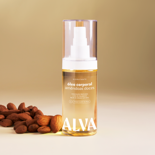 Naturalidade e alta performance: Alva lança Óleo Corporal de Amêndoas Doces com ingredientes naturais, fórmula vegana e foco em hidratação no inverno