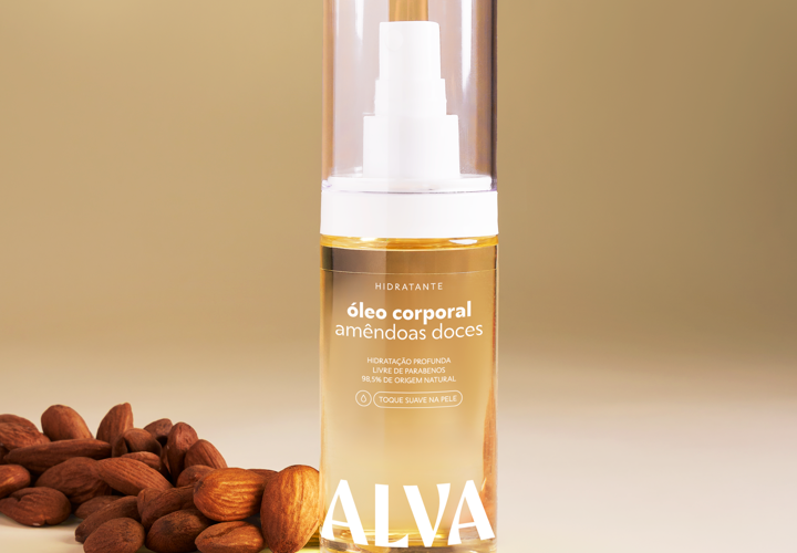 Naturalidade e alta performance: Alva lança Óleo Corporal de Amêndoas Doces com ingredientes naturais, fórmula vegana e foco em hidratação no inverno