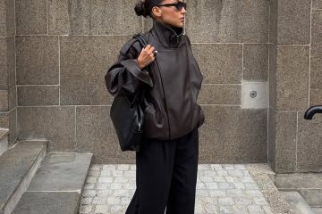 Jaqueta bomber de couro: a moda oversized que vai dominar o inverno de 2026